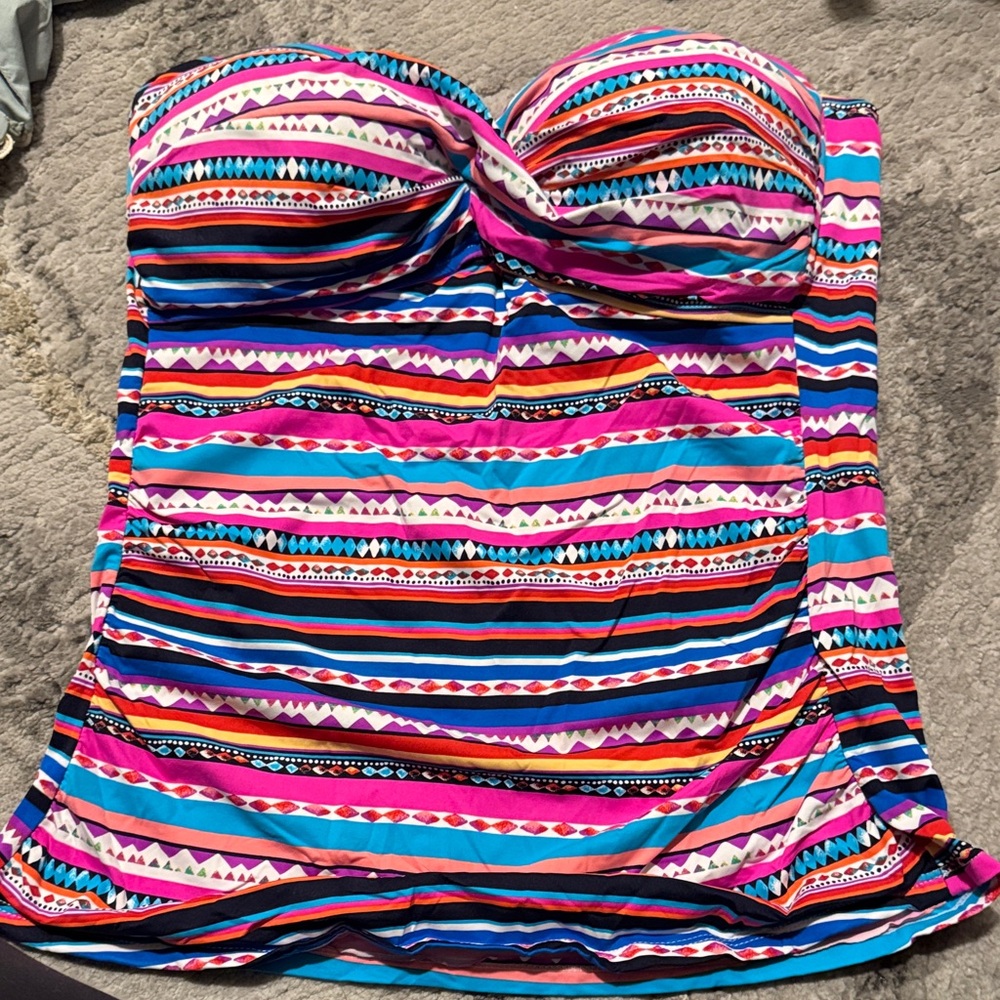 Colorful Striped Swimwear